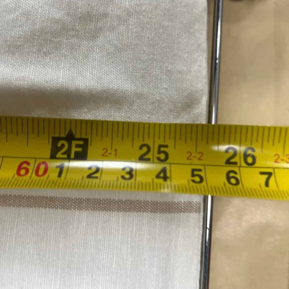 West Elm White Striped Pillow Case *Dimension In Picture*